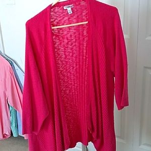Hot pink 3x cardigan